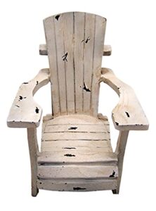distressed beach chair wine bottle holder, tabletop decoration, beach themed décor, 5.5 inches