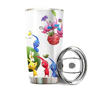 hey pikmin artwork stainless steel tumbler 20oz & 30oz travel mug
