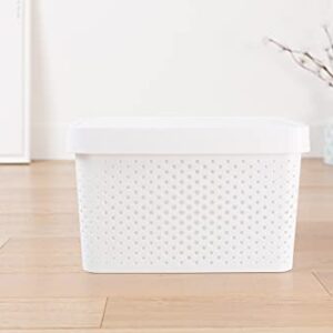 Curver Infinity Dots - White - 2 x 45 Litre and 2 x 11 Litre