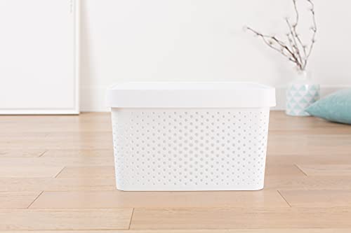 Curver Infinity Dots - White - 2 x 45 Litre and 2 x 11 Litre