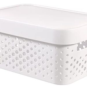 Curver Infinity Dots - White - 2 x 45 Litre and 2 x 11 Litre