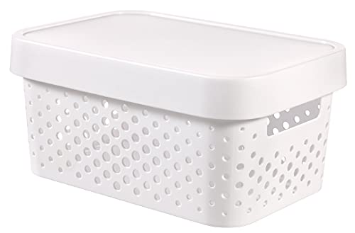 Curver Infinity Dots - White - 2 x 45 Litre and 2 x 11 Litre