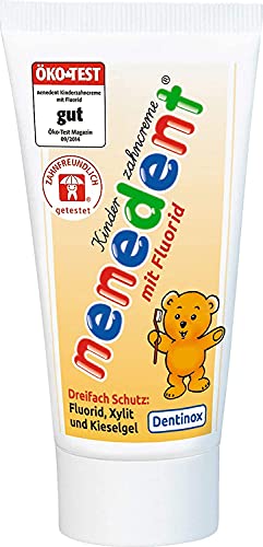 3x50 ml NENEDENT Toothpaste for Children up 0 to 6 Years with Raspberry-Strawberry Flavour | Germany