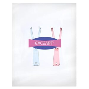 EXCEART 2PCS Dental Floss Holder Built- In Spool Flat Wire Dental Floss Replacement Rack for Teeth Floss Holder (Pink+ Blue)