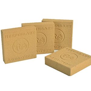 ra aquatech ceramic filter media brick 4 pack 3.6lb nanospheres biological filtration