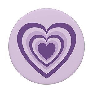 Lavender Purple Love Heart Coffee Latte Pattern PopSockets Swappable PopGrip