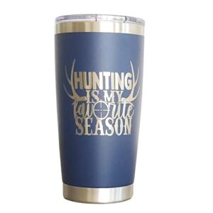 hunting coffee mug, 20 oz navy tumbler, mens insulated tumbler, travel mugs for men, hunting gear