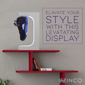 Zinco Floating Shoe Display - Levitating Shoe Display - Floating Sneaker Display - 6 LED Colors - Shoe Floating Display - Floating Shoe - Magnetic Shoe Display - Levitation Display 360 Rotation