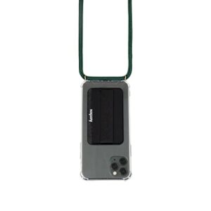 keebos green crossbody phone case with strap and card holder wallet phone case, designed for all iphones including iphone 12