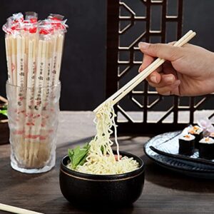 50 Pairs Disposable Chopsticks,Individually Packaged Bamboo Chopsticks,Can Be Used To Eat Noodles,Sushi,Dumplings And Other Foods (1 Packs/50 Pairs)