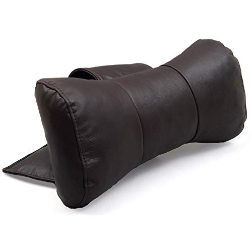 Octane Seating Contoured Recliner Head & Neck Pillow | Brown Leather