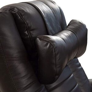 Octane Seating Contoured Recliner Head & Neck Pillow | Brown Leather