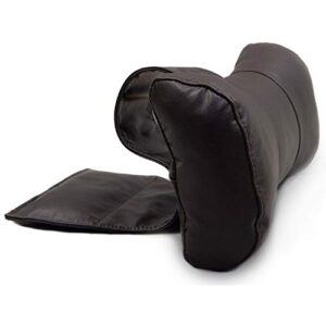 Octane Seating Contoured Recliner Head & Neck Pillow | Brown Leather