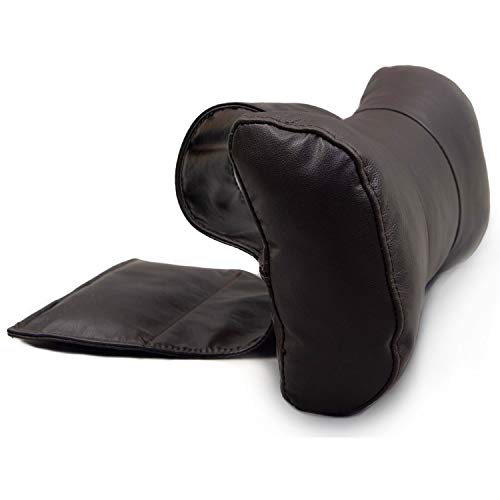 Octane Seating Contoured Recliner Head & Neck Pillow | Brown Leather