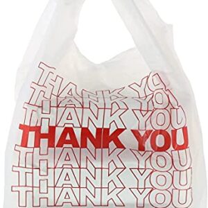 Concession Essentials Thank You Bags Pack of 300ct White