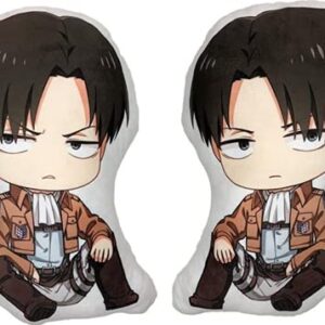 Lshpresx Levi Ackerman Cosplay Stuffed Pillow Cushion Doll Toy