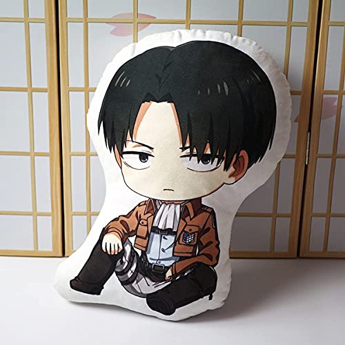 Lshpresx Levi Ackerman Cosplay Stuffed Pillow Cushion Doll Toy