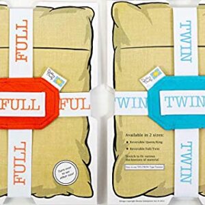 BEDDING BANDZ Bed Sheets Organizer. A Clever Color-Coded System to Organize and Identify Sheet Sets by Size (Pack of 2) (Reversible Twin/Full 26.5" W x 31.5 L)