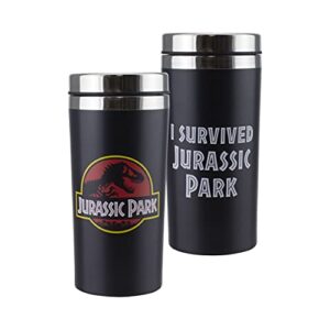 paladone pp8185jp jurassic park travel mug | officially licensed movie merchandise, multicolored