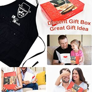 Funny Cooking Chef Apron with Pockets BBQ Kitchen Work Aprons Birthday Father's day Creative Gifts