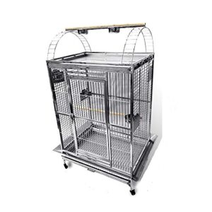 bmwpet sus201 stainless steel playtop style bird cage parrot cage 36"x26"x65"