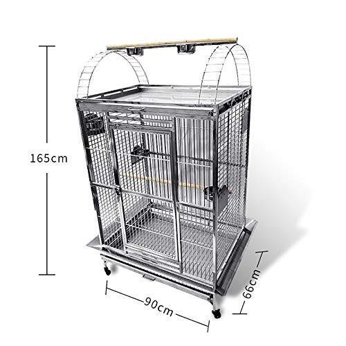 BMWPET SUS201 Stainless Steel PLAYTOP Style Bird CAGE Parrot CAGE 36"X26"X65"