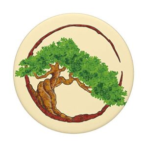 Japanese Chinese Asian Zen Bonsai Tree PopSockets Swappable PopGrip