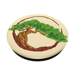 Japanese Chinese Asian Zen Bonsai Tree PopSockets Swappable PopGrip