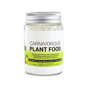 venus flytrap food, solid gel carnivorous plant food, 2.5oz. designed for venus fly trap, sundew, pitcher plants and other carnivorous plants