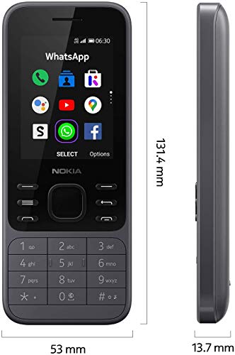 Nokia 6300 4G TA-1324 4GB GSM Unlocked Dual Sim Phone - Light Charcoal