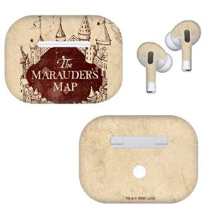 head case designs officially licensed harry potter marauder's map prisoner of azkaban vii vinyl sticker skin decal cover compatible with apple airpods pro