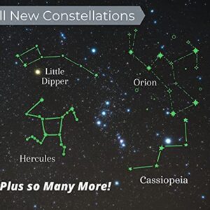 Constellation Blanket Glow in The Dark | Multiple Sizes | Popular Astronomy Constellations | Space, Solar System, Stargazing, Star Lovers & Astronomers Gift | Men, Women, Teen, Boys & Girls (80x60in)