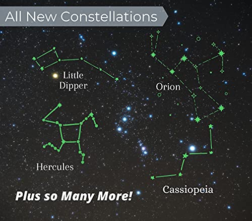 Constellation Blanket Glow in The Dark | Multiple Sizes | Popular Astronomy Constellations | Space, Solar System, Stargazing, Star Lovers & Astronomers Gift | Men, Women, Teen, Boys & Girls (80x60in)