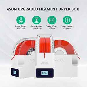 eSUN eBOX Lite Upgraded 3D Printing Filament Dryer Box, Filament Storage Box, Spool Holder for Keeping 3D Printing Filament from Moist and Keeping Filaments Dehydrating, US Power Supply