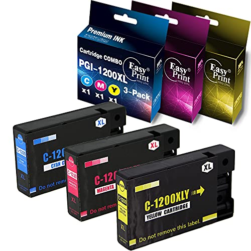 EASYPRINT Compatible 1200XL Ink Cartridges PGI-1200 PGI1200XL to Used for Canon MAXIFY MB2720 MB2120 MB2320 MB2020 MB2350 MB2050 (3- Color Set, High Yield)