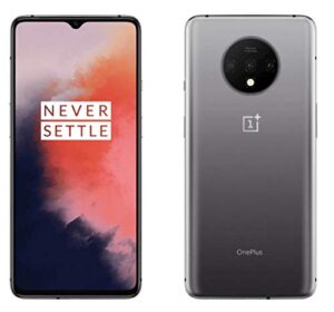 oneplus 7t hd1907 128gb 4g lte triple camera, single sim (renewed) (frosted silver, t-mobile locked)