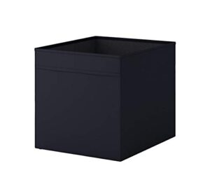 cloth storage bins 13x15x13, foldable cubes box baskets containers organizer for drawers, home closet, shelf, nursery, cabinet, large set of 2 (black)