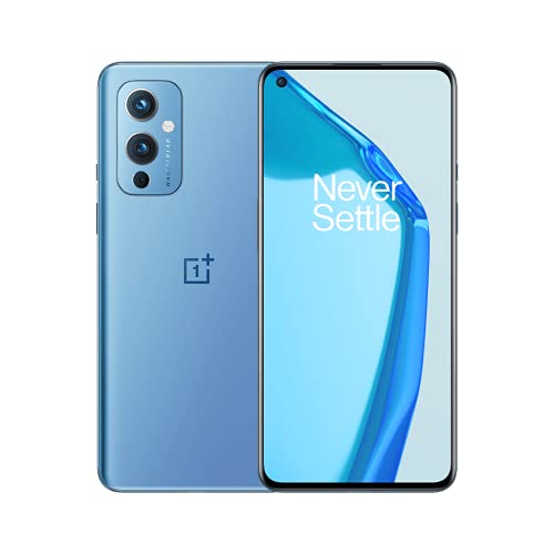 OnePlus 9 5G Dual LE2110 128GB 8GB RAM Factory Unlocked (GSM Only | No CDMA - not Compatible with Verizon/Sprint) China Version | Arctic Sky (Blue)