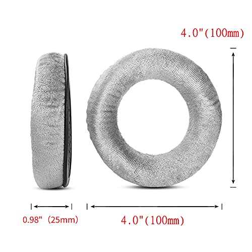 Upgrade Velvet Replacement Ear Cushion Earpads Compatible with beyerdynamic DT990/DT990 PRO / DT880 / DT770/PRO Headphones Memory Foam Ear Pads