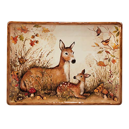 Certified International Pine Forest Rectangular Platter,