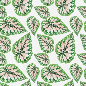 pbs fabrics modern botanicals by living pattern, quilter's cotton by the yard, jungle peach, green