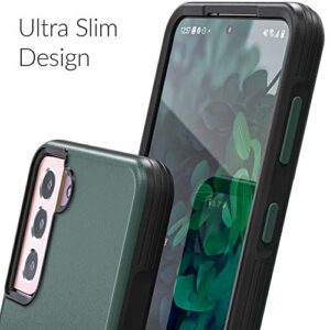 Crave Slim Guard for Galaxy S21+ Case, Shockproof Case for Samsung Galaxy S21 Plus, S21+ 5G (6.7 inch) - Forest Green