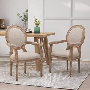 Christopher Knight Home Judith DINING CHAIR SETS, Wood, Beige + Natural