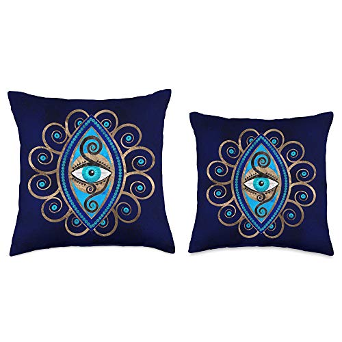 Creativemotions Evil Eye Amulet Ornament Throw Pillow, 16x16, Multicolor