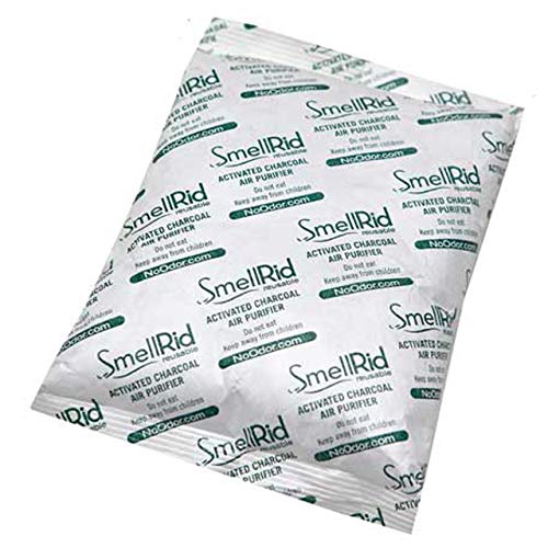 SMELLRID Reusable Activated Charcoal Air Purifier & Smell Eliminator That Works [1 Pack] - XX Large 500g (7.5" x 8.7") Pack Treats 250 Sq. Ft. - Premium Natural Air Cleaner for Home, Business & More