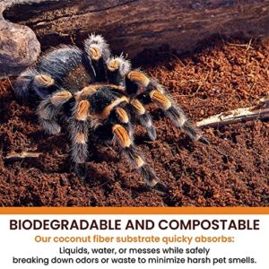 ReptiCasa Loose Coconut Substrate Husk Fibers, 16 Quarts Bag, Clean Natural Terrarium Bedding for Reptiles, Amphibians, or Invertebrates, Waste, Liquid and Odor Absorbent