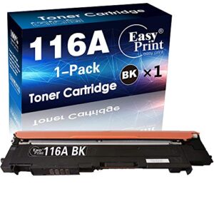 easyprint compatible 116a toner cartridges black 116a w2060a used for hp color laser mfp178nw 179fnw 150a 150w 150nw printers, (1x black)