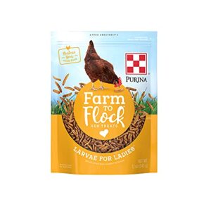 purina | farm to flock larvae for ladies™ hen treats (12 oz)
