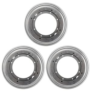 fasmov 3 pack 9 inches lazy susan 5/16 thick turntable bearings with 6 rubber pads