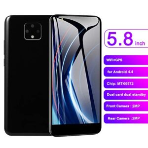 Smartphone Unlocked Cell Phones Blu Phone Unlocked, 5.8in HD Display Mobile Phones Dual Card Dual Standby Face Recognition & Fingerprint Recognition Multi-Function for Android Phone Unlocked